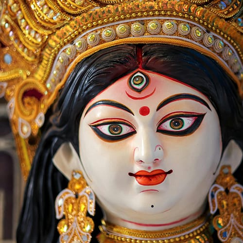 goddess saraswati idol in kolkata festival