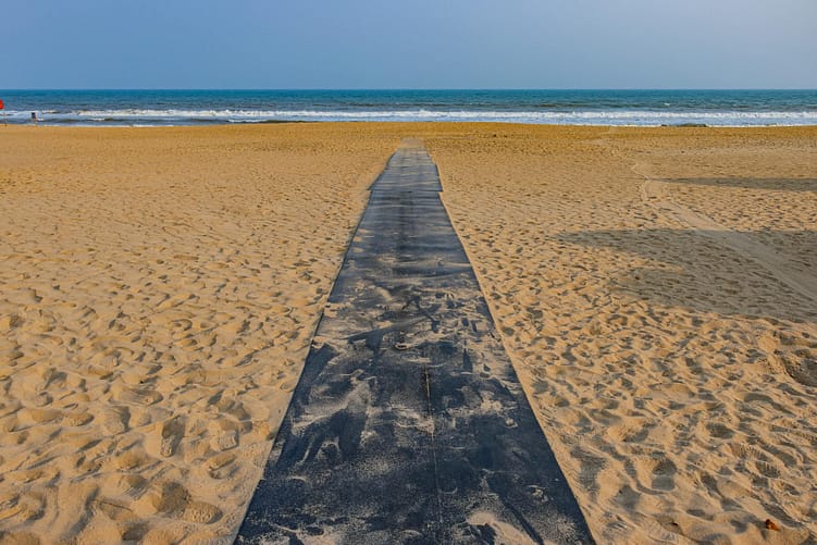 serene pathway to puri beach in odisha