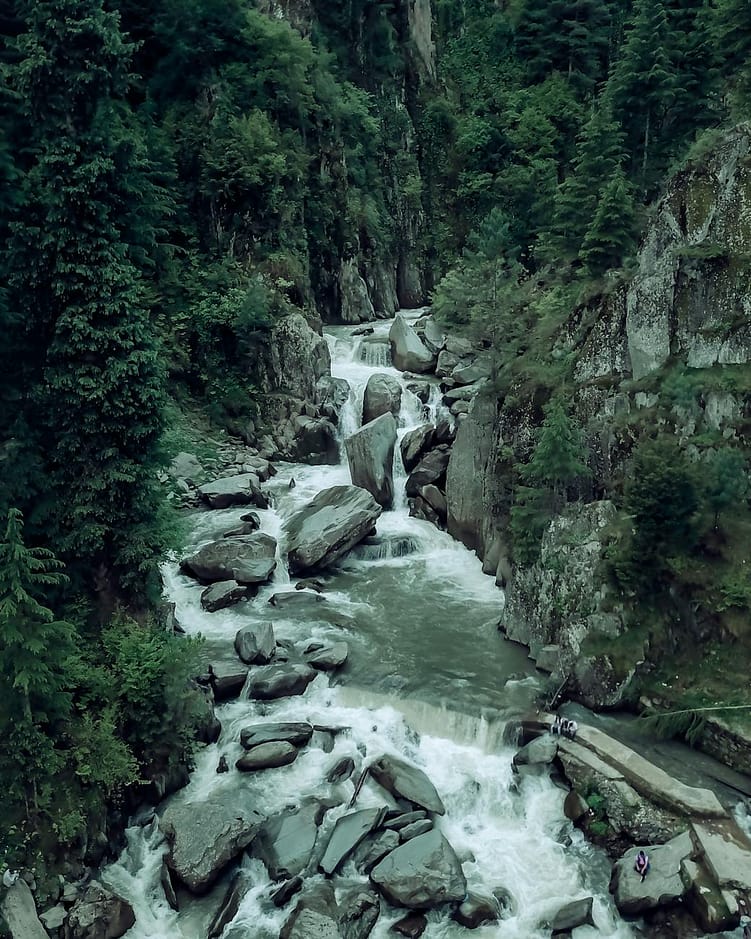 gray rocks on the river