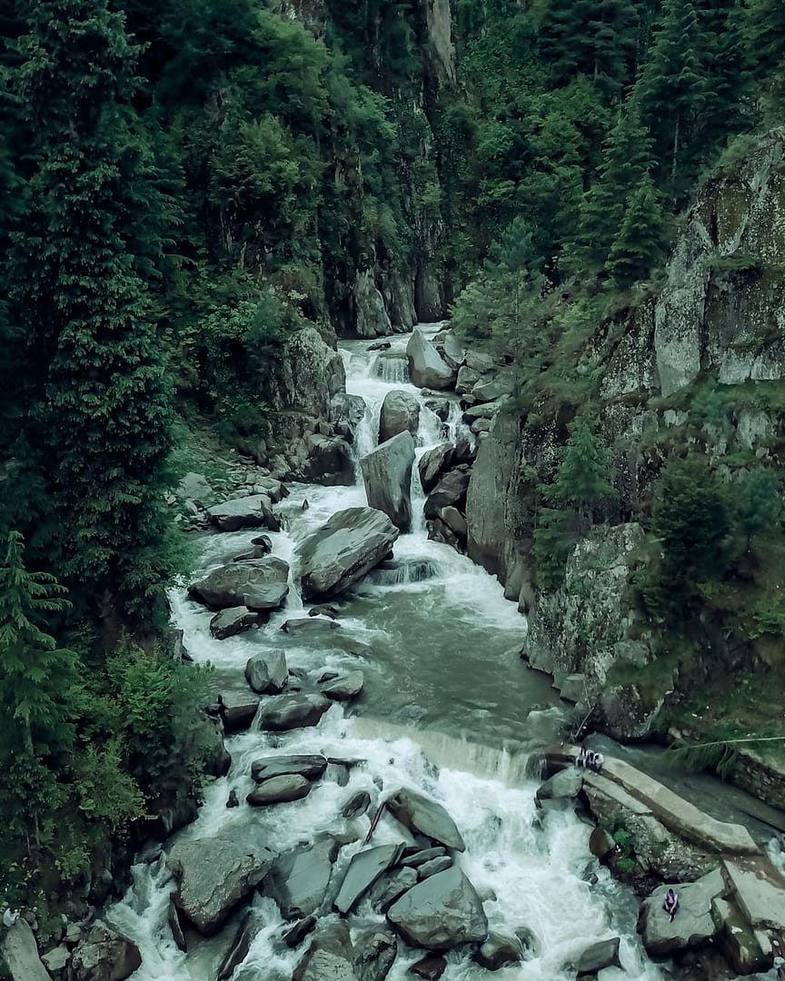 gray rocks on the river