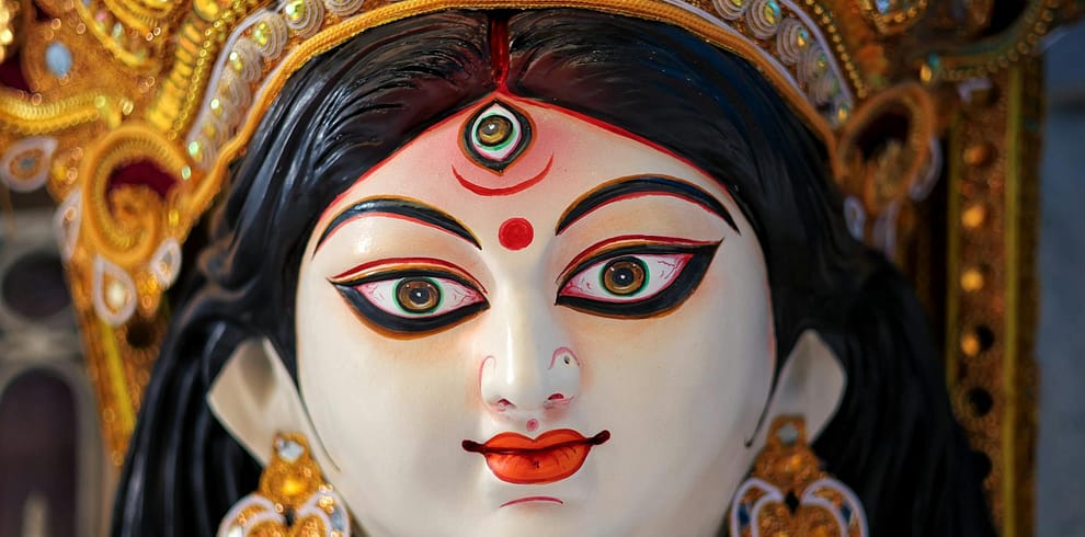 goddess saraswati idol in kolkata festival