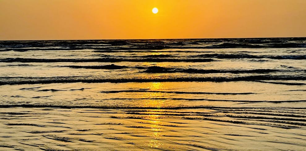 Sunset @ Kolavipalam beach, Kozhikode, Kerala, India.