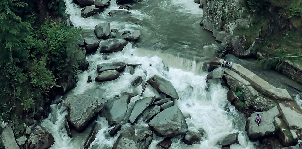 gray rocks on the river